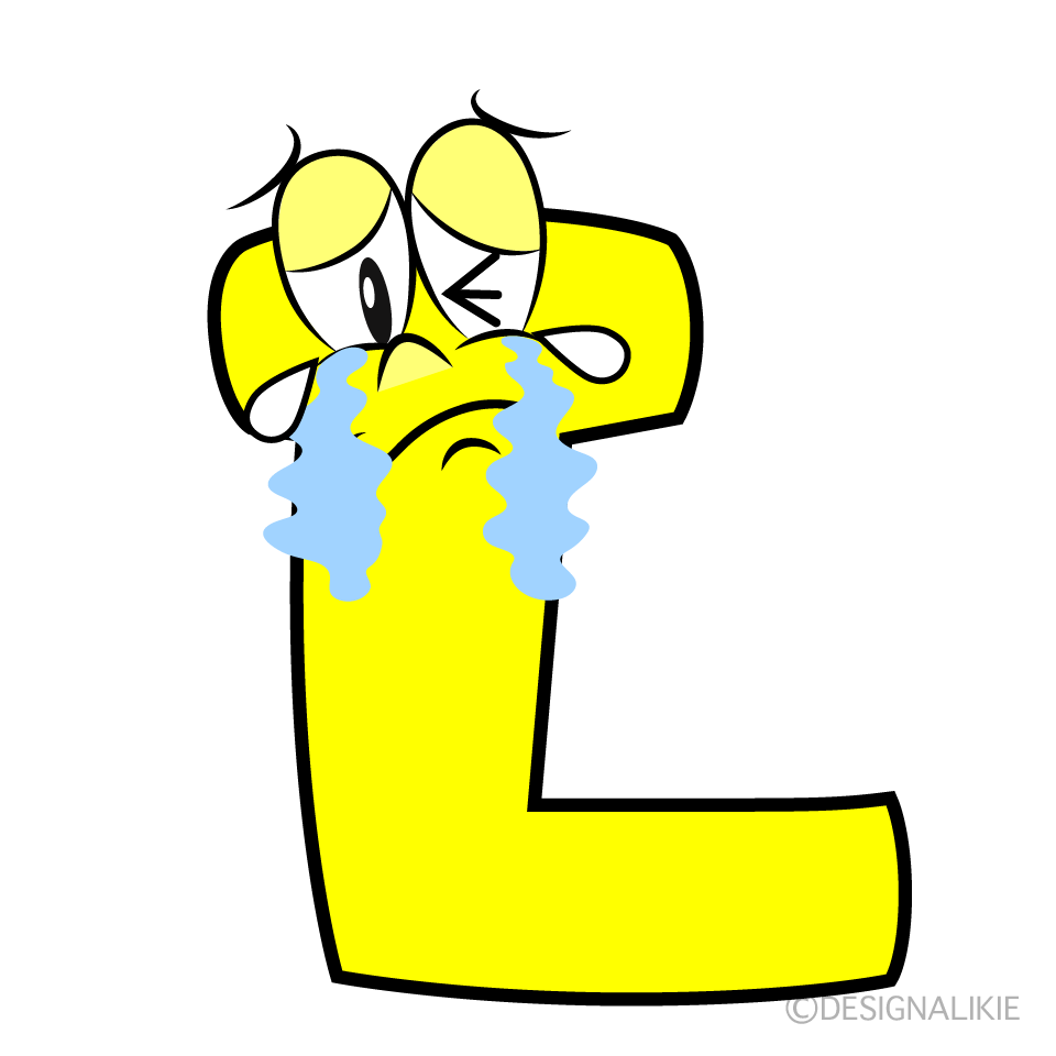 Crying L Cartoon Character Image