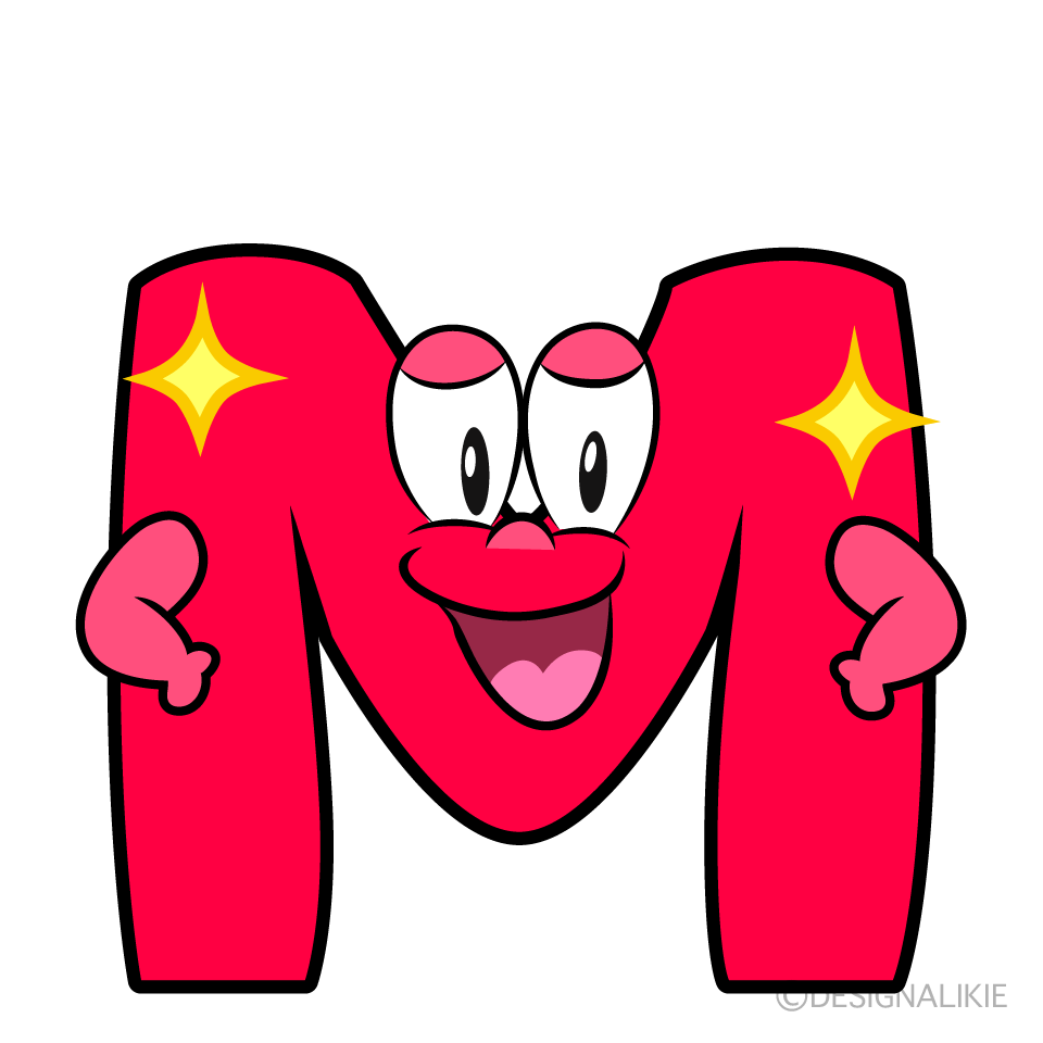 Glitter M Cartoon Character Image