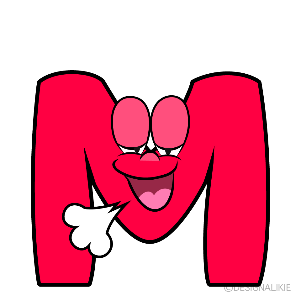 Relaxing M Cartoon Character Image
