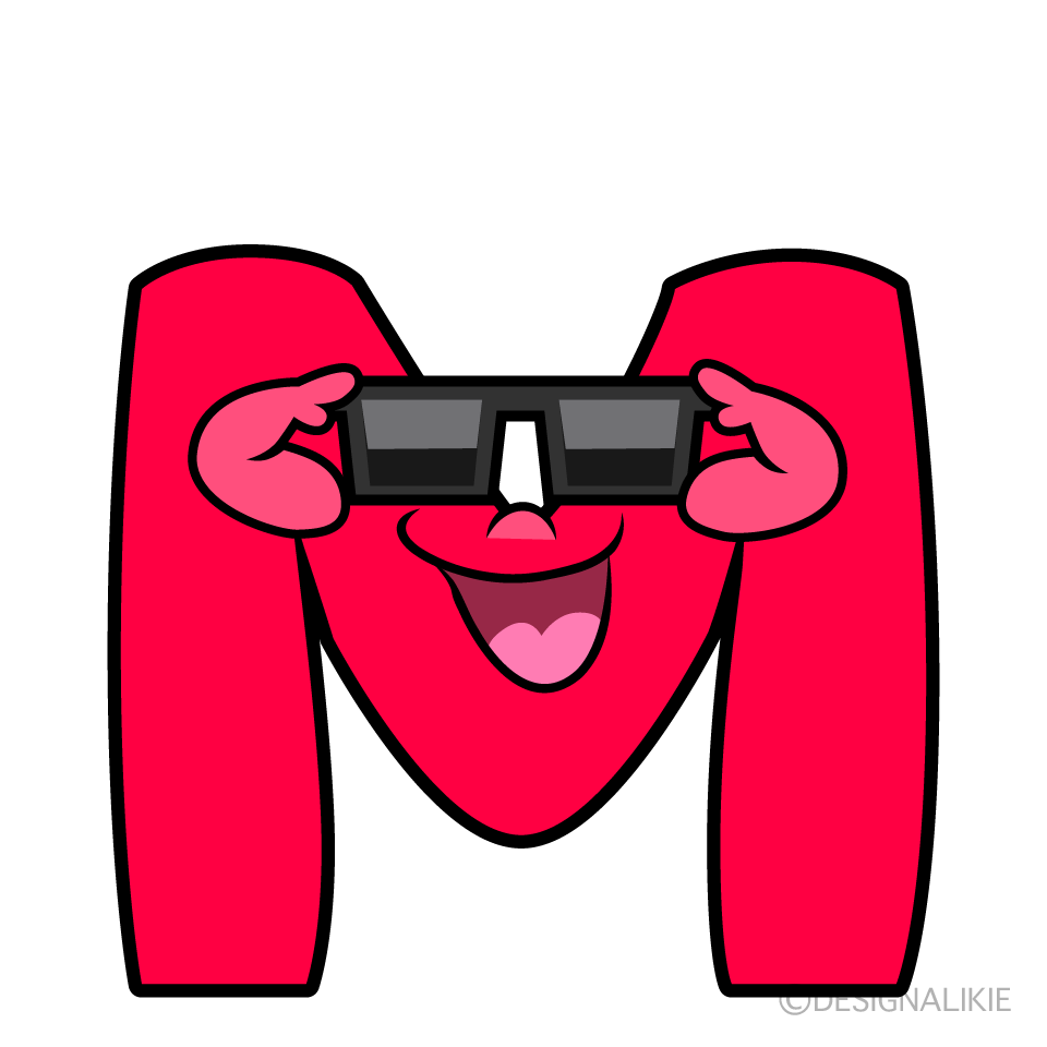 Cool M Cartoon Character Image