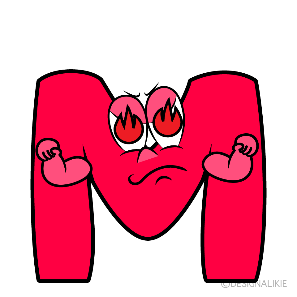 Enthusiasm M Cartoon Character Image