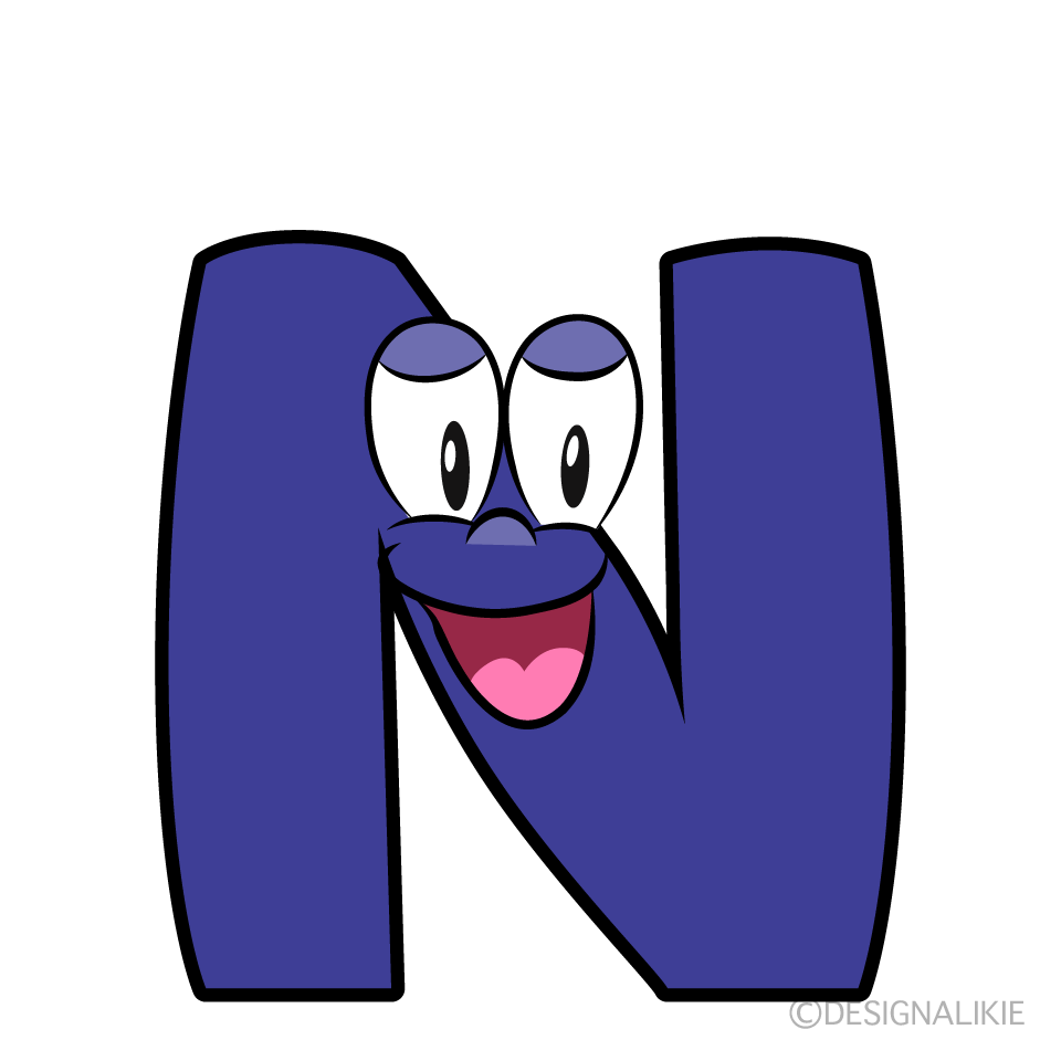 Smiling N Cartoon Character Image