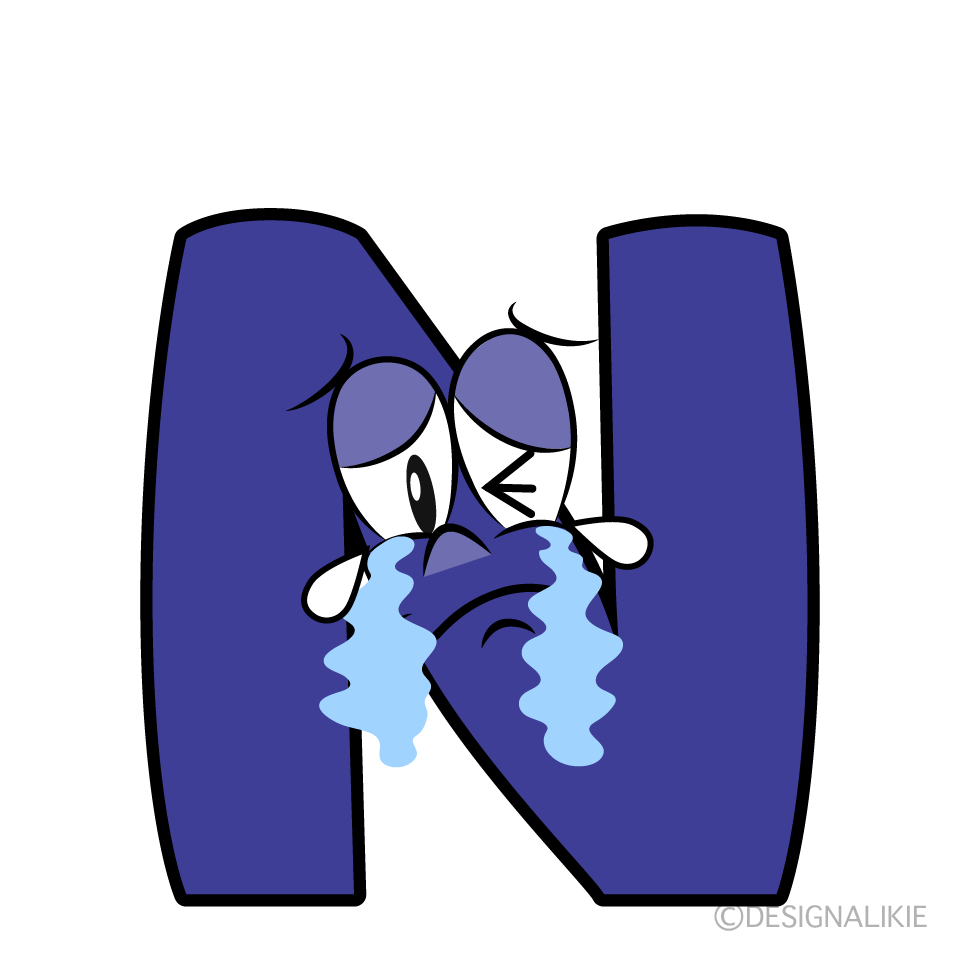 Crying N Cartoon Character Image