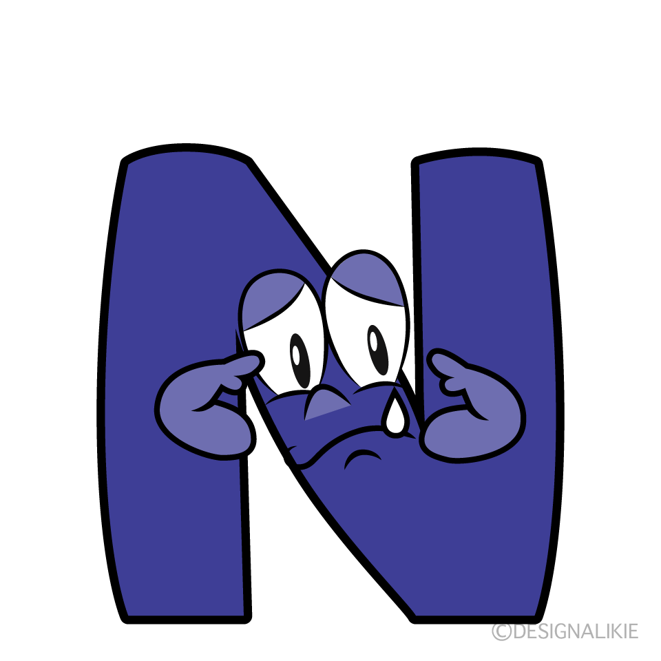 Sad N Cartoon Character Image