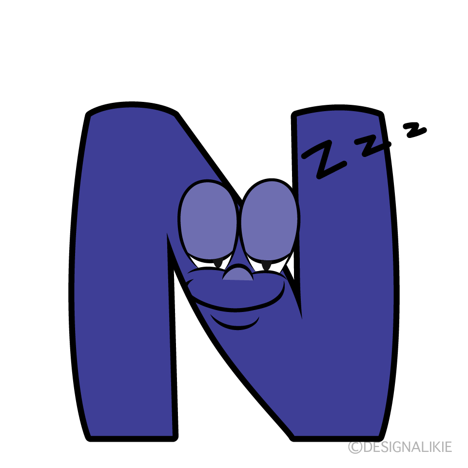 Sleeping N Cartoon Character Image