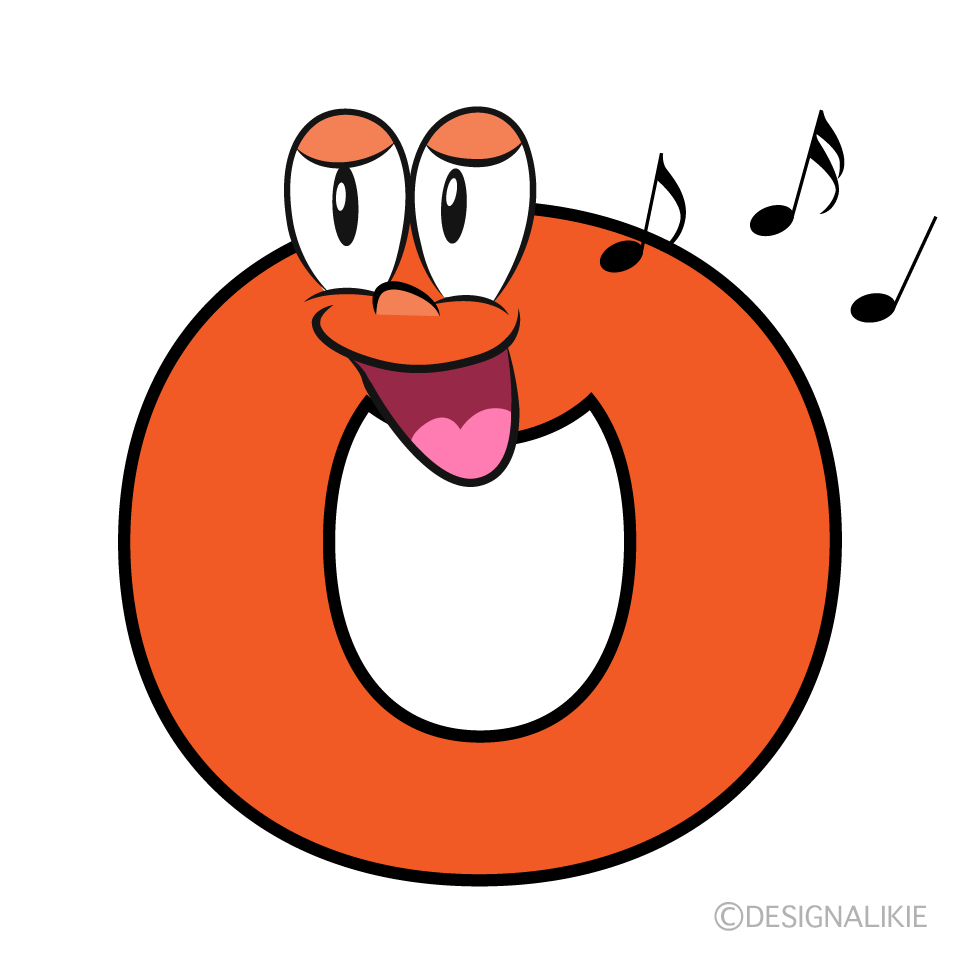 Singing O Cartoon Character Image