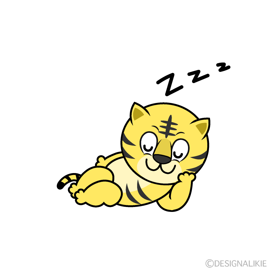 Troubled Tiger Cartoon Character Image