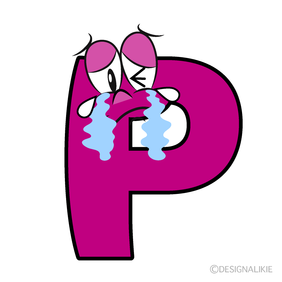 Crying P Cartoon Character Image