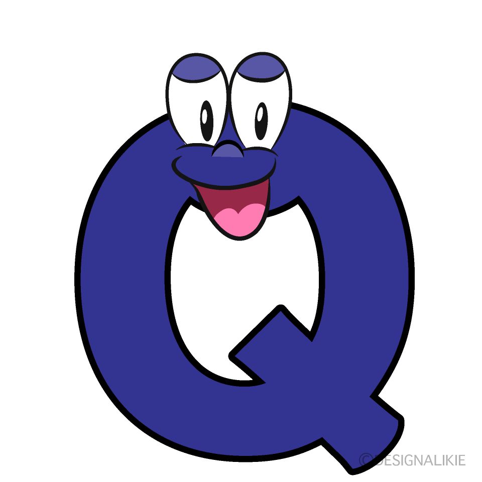 Smiling Q Cartoon Character Image