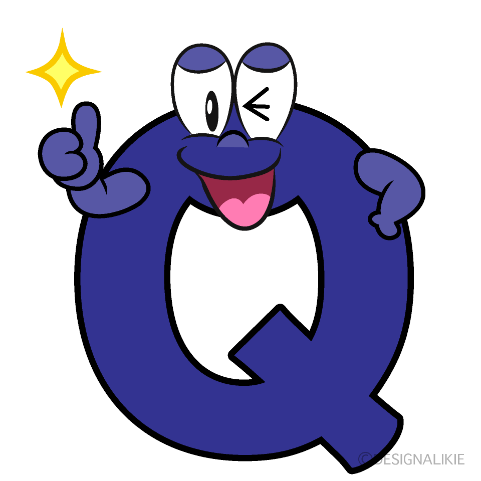 Thumbs up Q Cartoon Character Image
