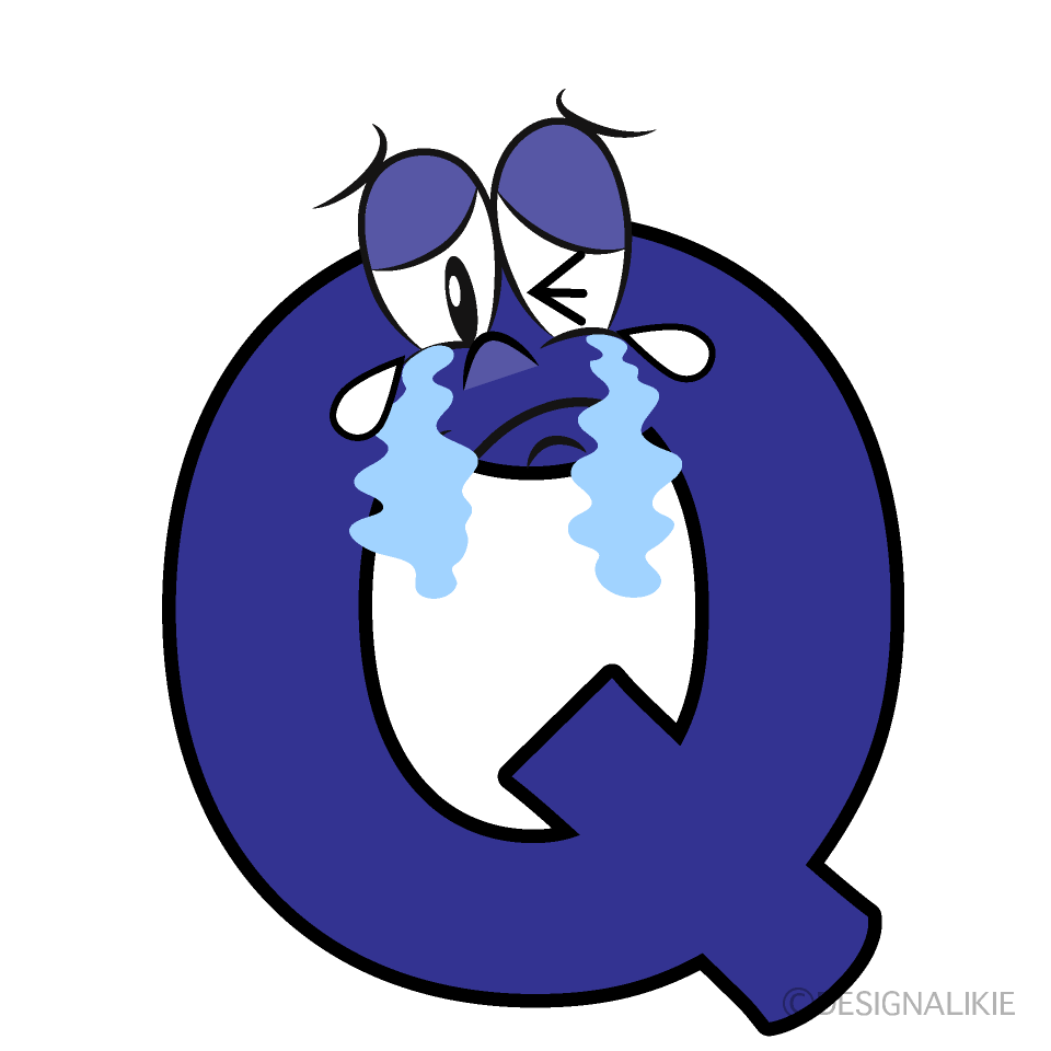 Crying Q Cartoon Character Image