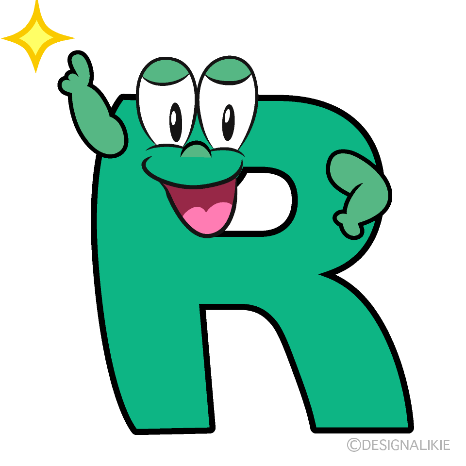 Posing R Cartoon Character Image