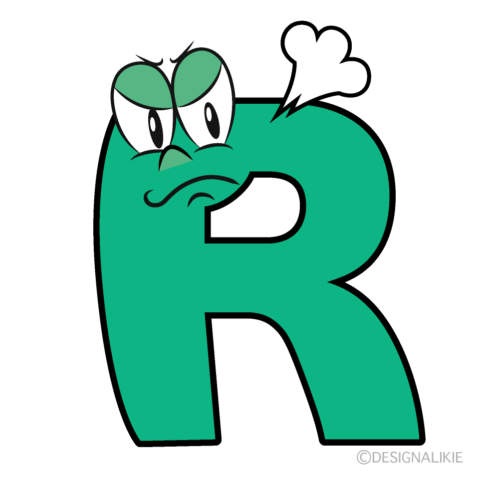 Angry R Cartoon Character Image