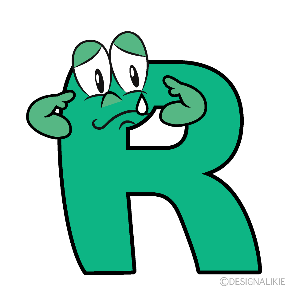Sad R Cartoon Character Image