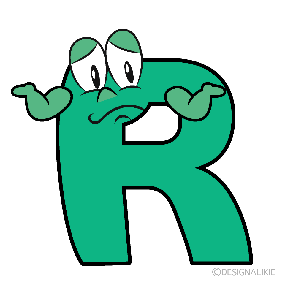 Troubled R Cartoon Character Image