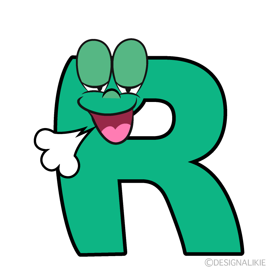 Relaxing R Cartoon Character Image