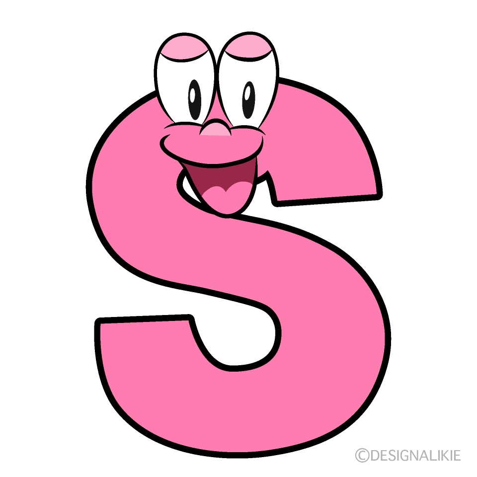 Smiling S Cartoon Character Image