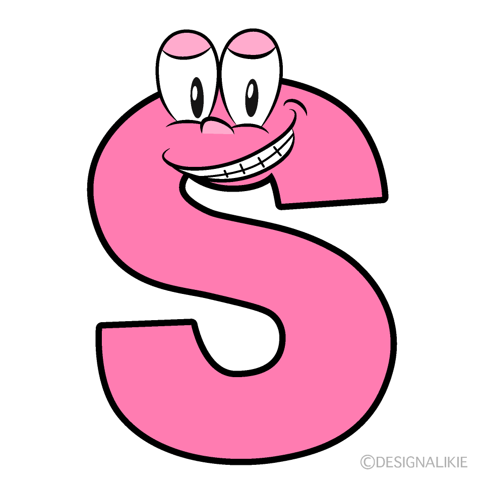 Grinning S Cartoon Character Image