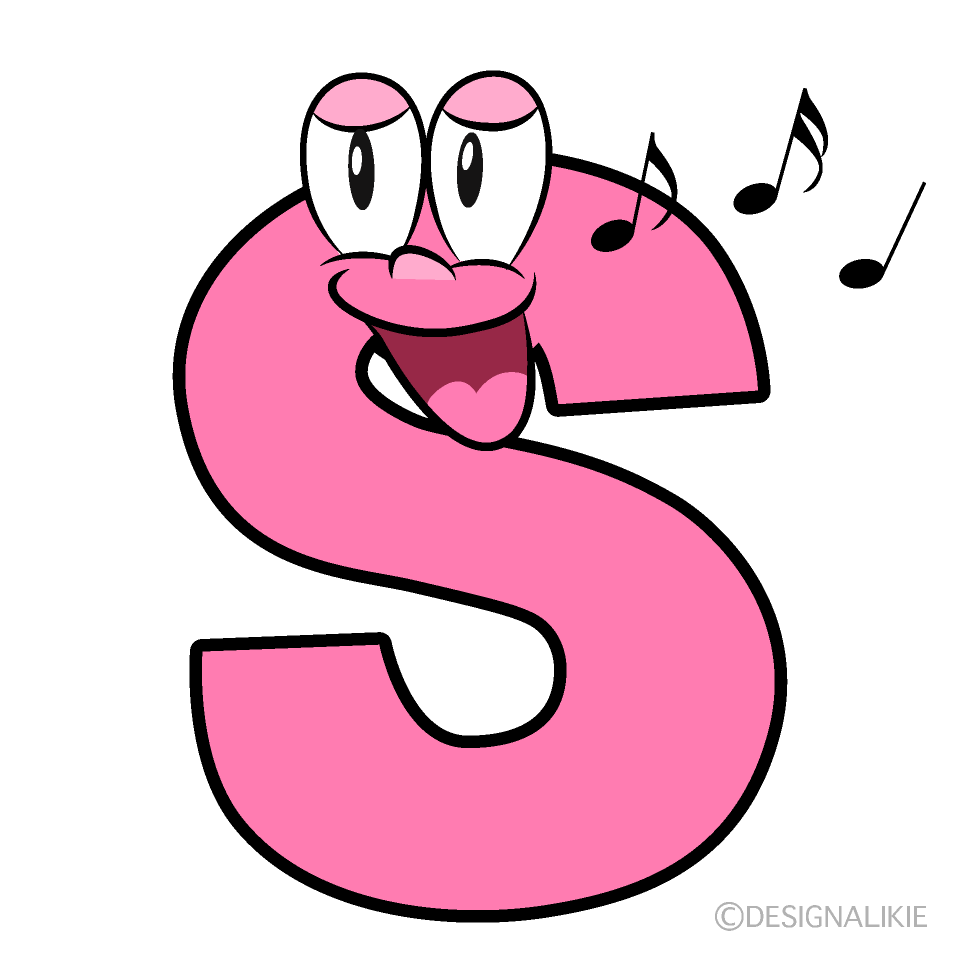 Singing S Cartoon Character Image
