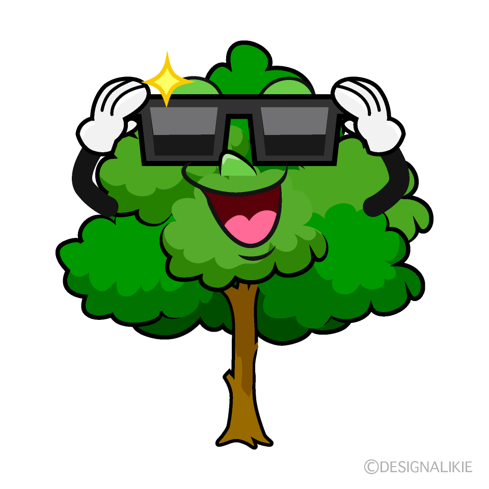 Cool Tree Cartoon Character Image