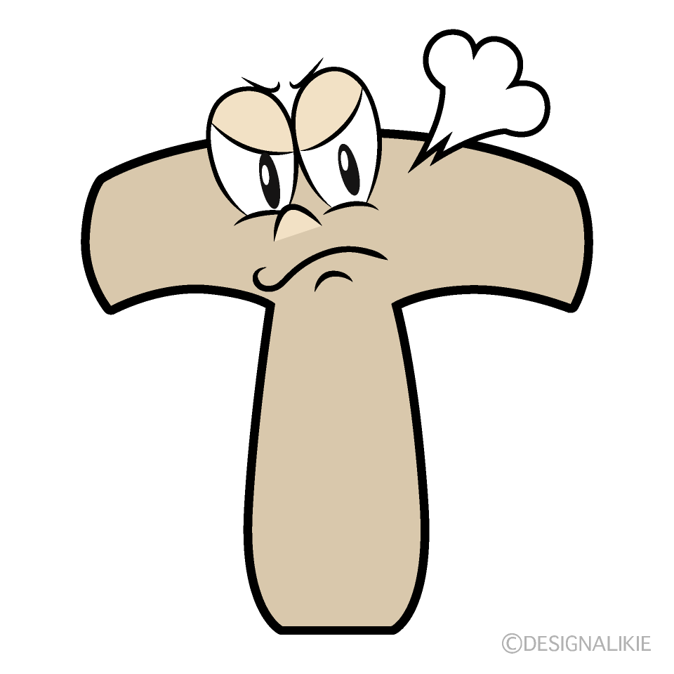Angry T Cartoon Character Image