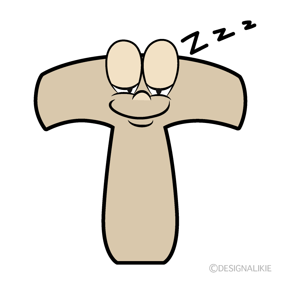 Sleeping T Cartoon Character Image