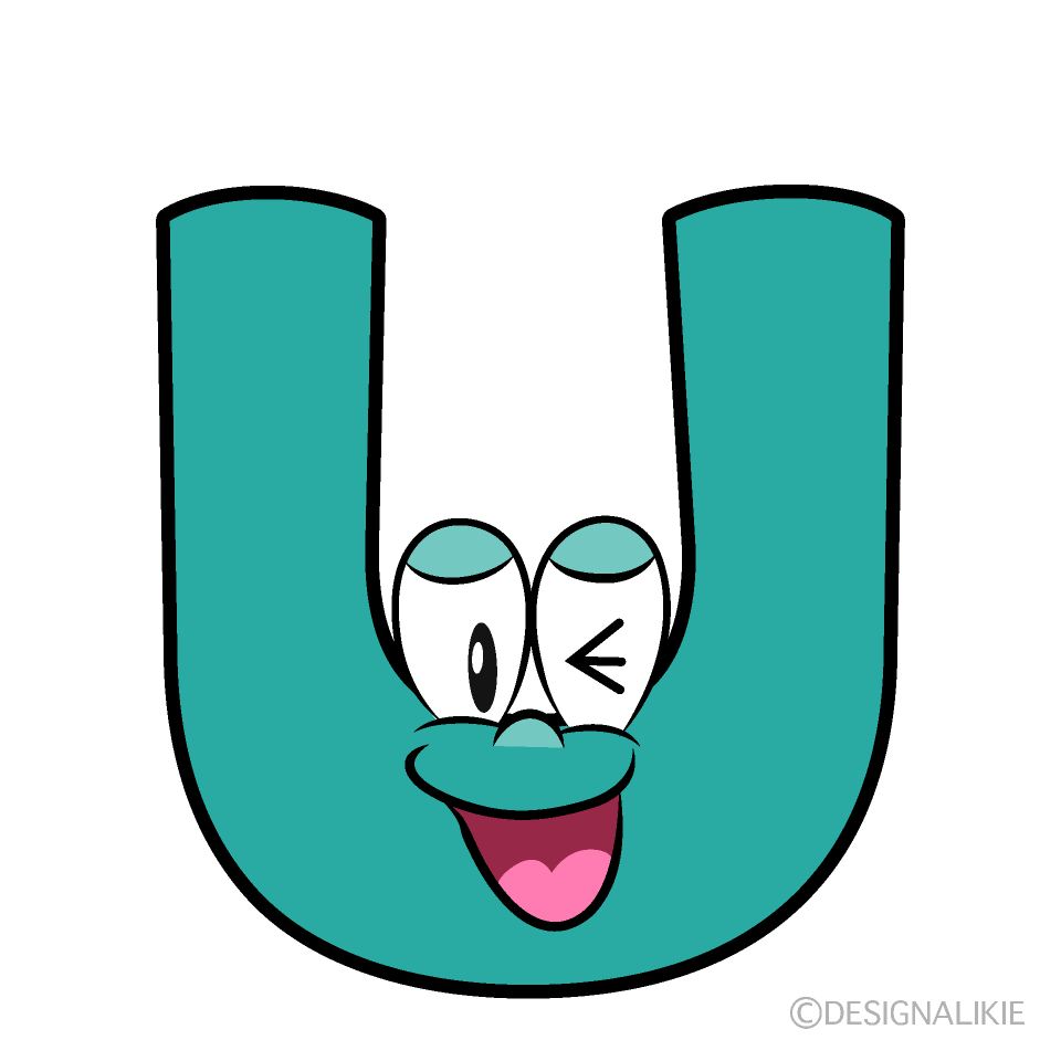 Laughing U Cartoon Character Image