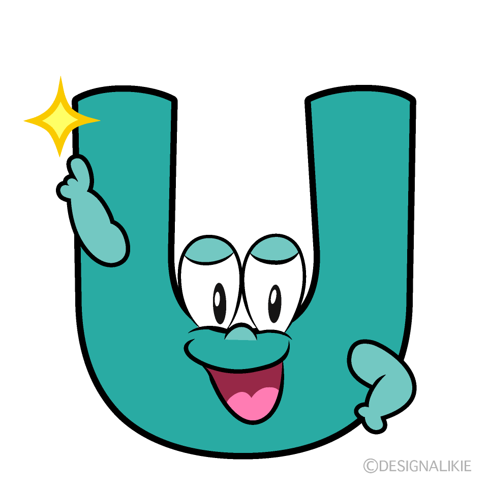 Posing U Cartoon Character Image
