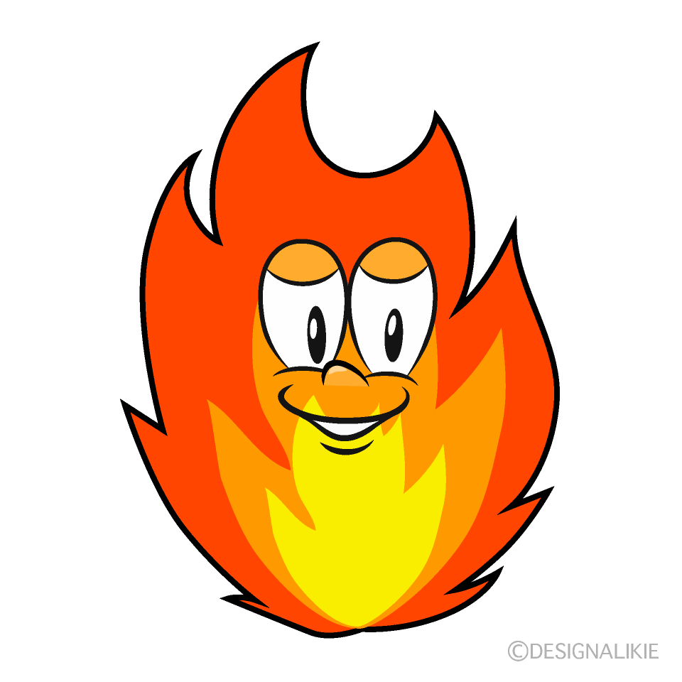 Fire Cartoon Character Image