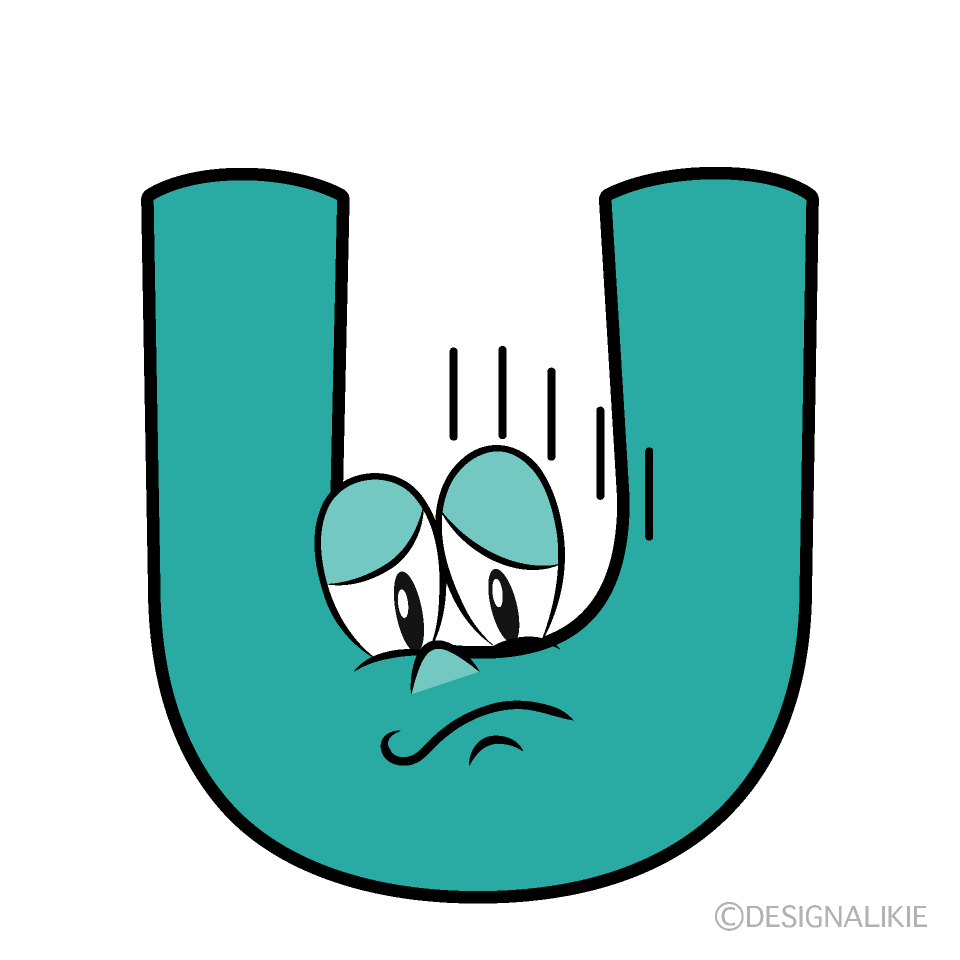 Depressed U Cartoon Character Image