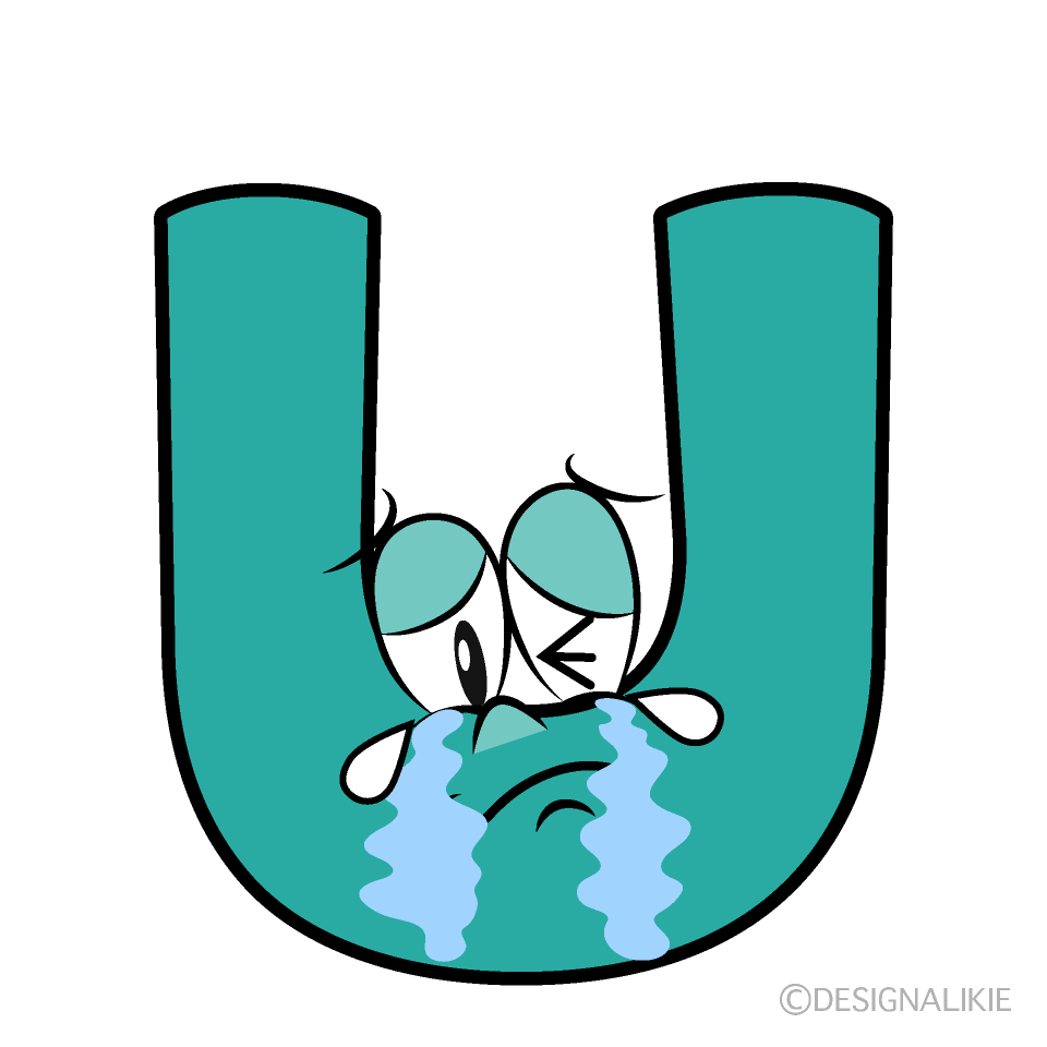 Crying U Cartoon Character Image