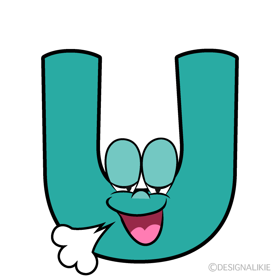 Relaxing U Cartoon Character Image
