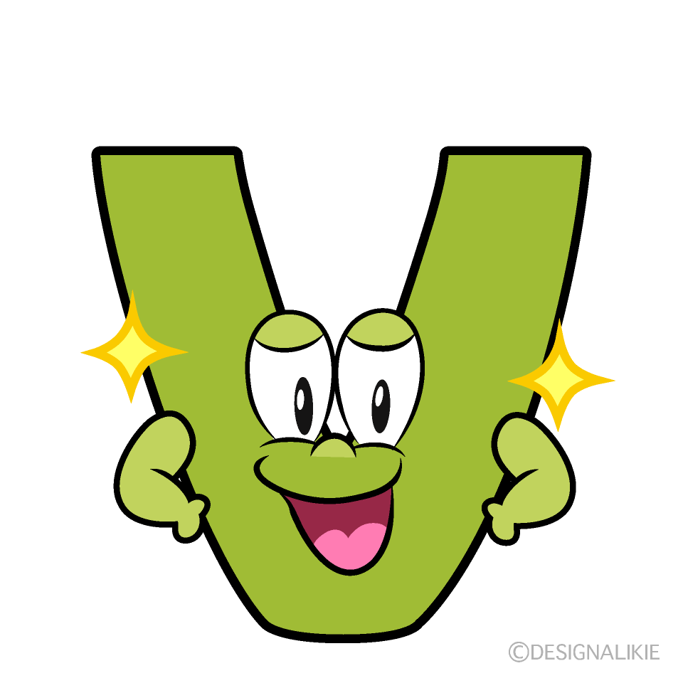 Glitter V Cartoon Character Image