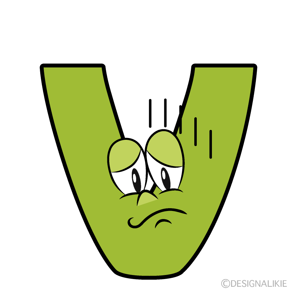 Depressed V Cartoon Character Image