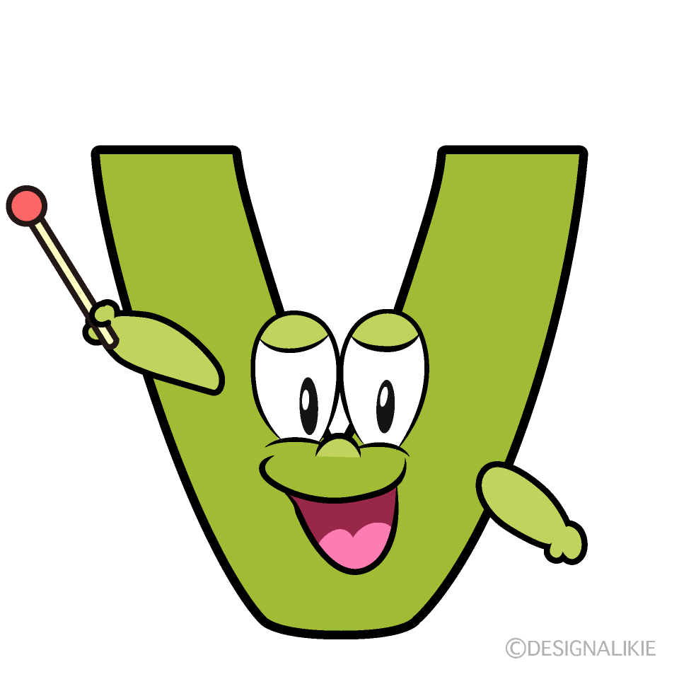 Speaking V Cartoon Character Image