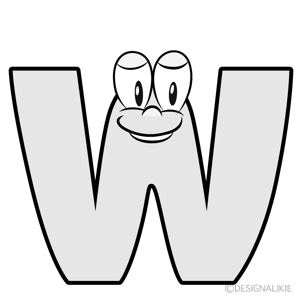 W Cartoon Character Image