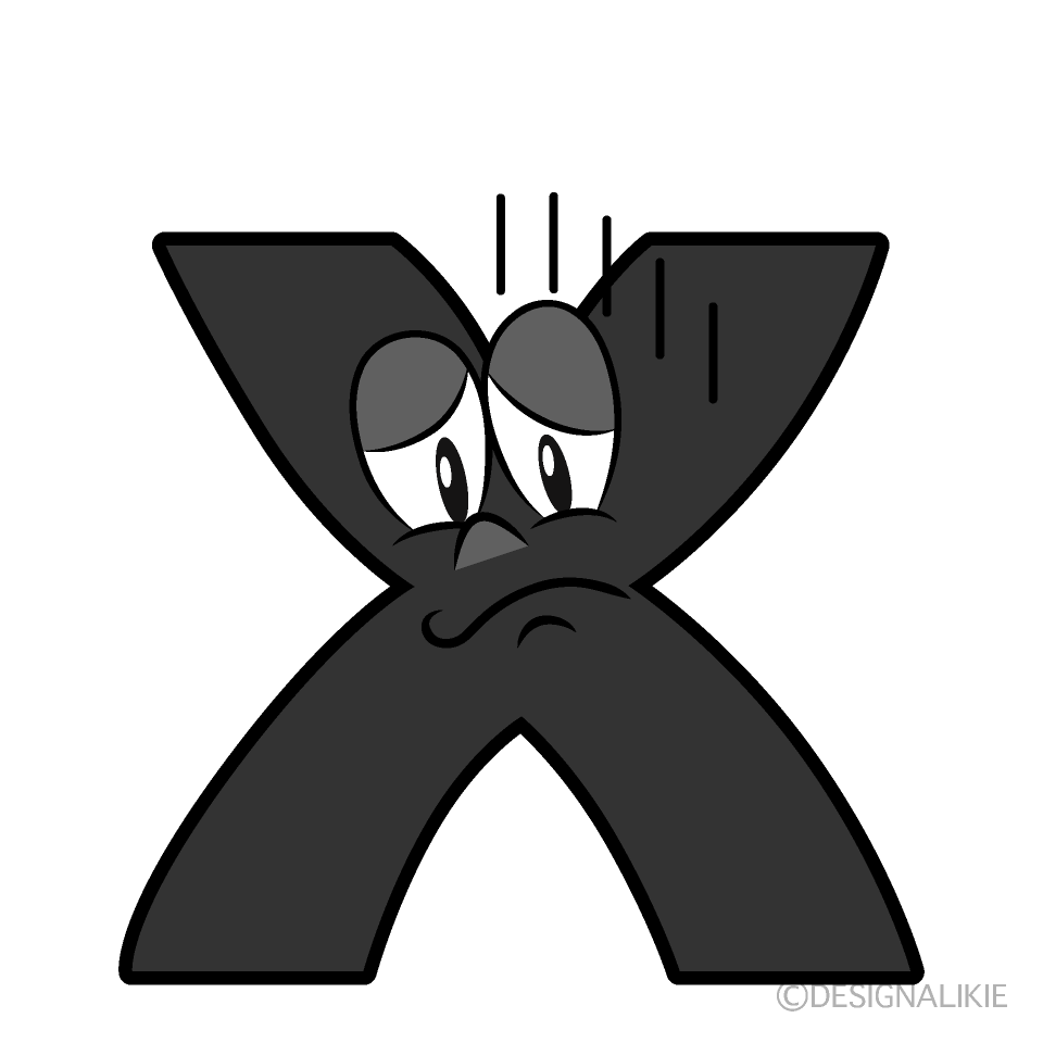 Depressed X Cartoon Character Image
