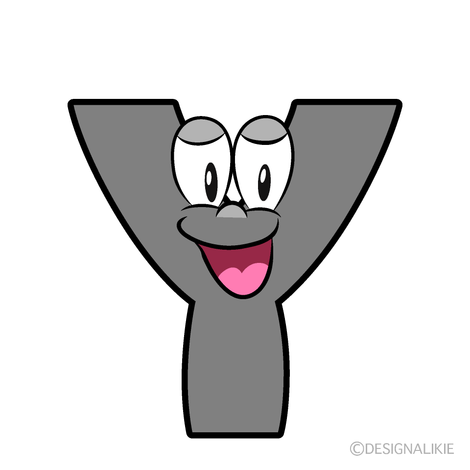 Smiling Y Cartoon Character Image