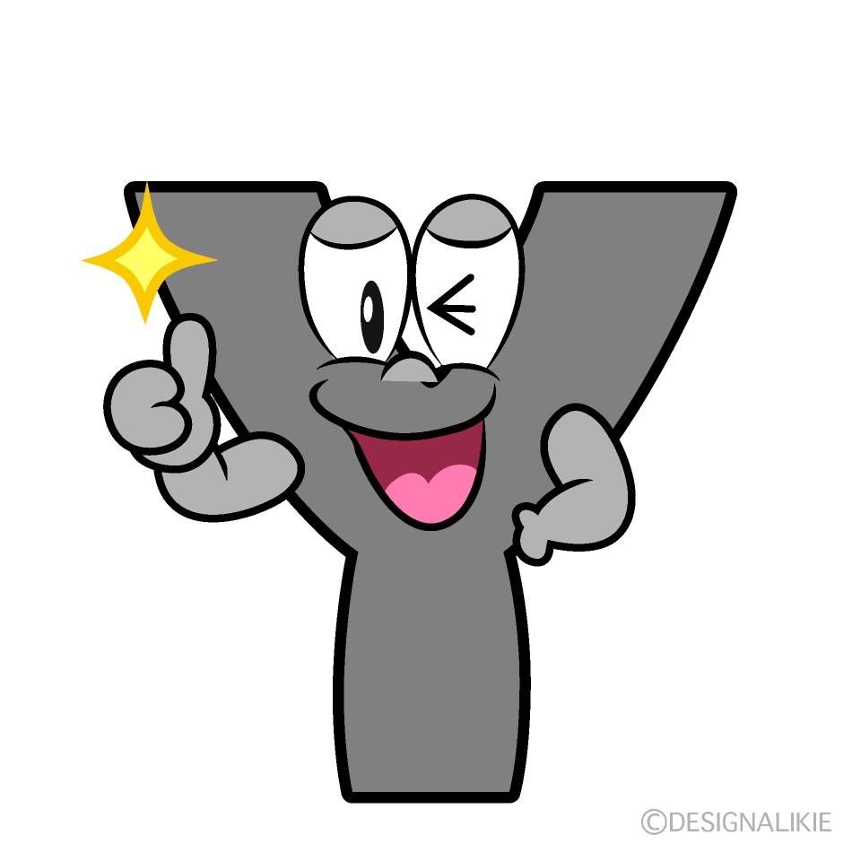 Thumbs up Y Cartoon Character Image
