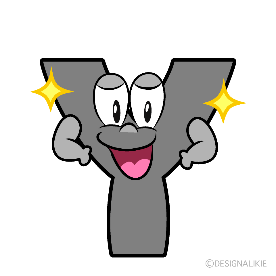Glitter Y Cartoon Character Image