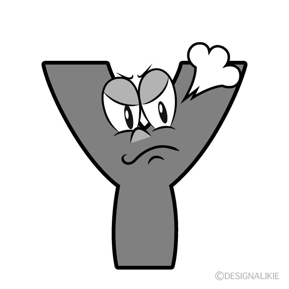 Angry Y Cartoon Character Image