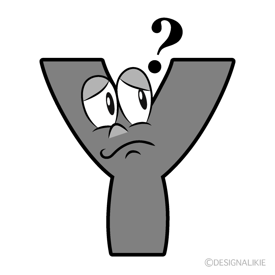 Thinking Y Cartoon Character Image