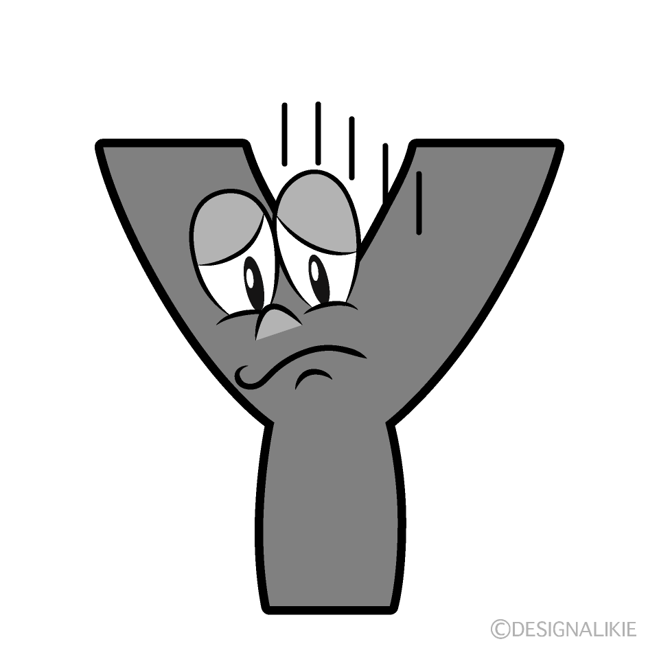 Depressed Y Cartoon Character Image