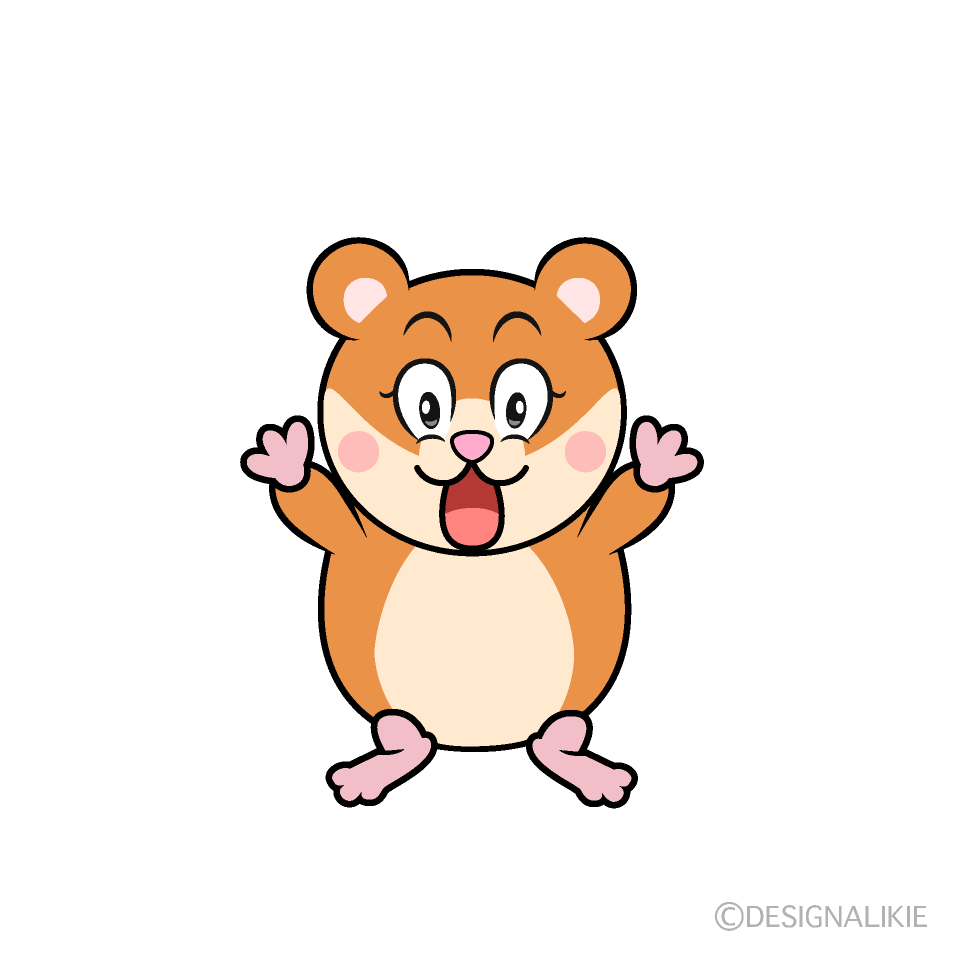 Surprising Hamster Cartoon Character Image