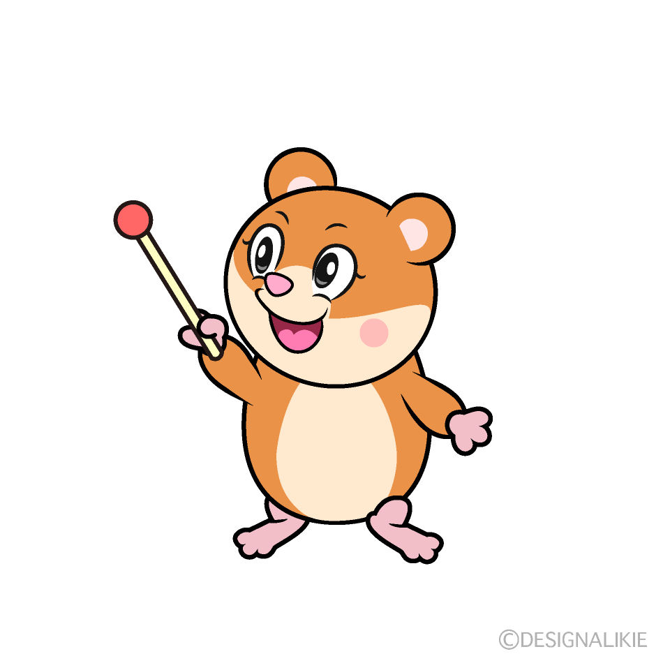 Speaking Hamster Cartoon Character Image