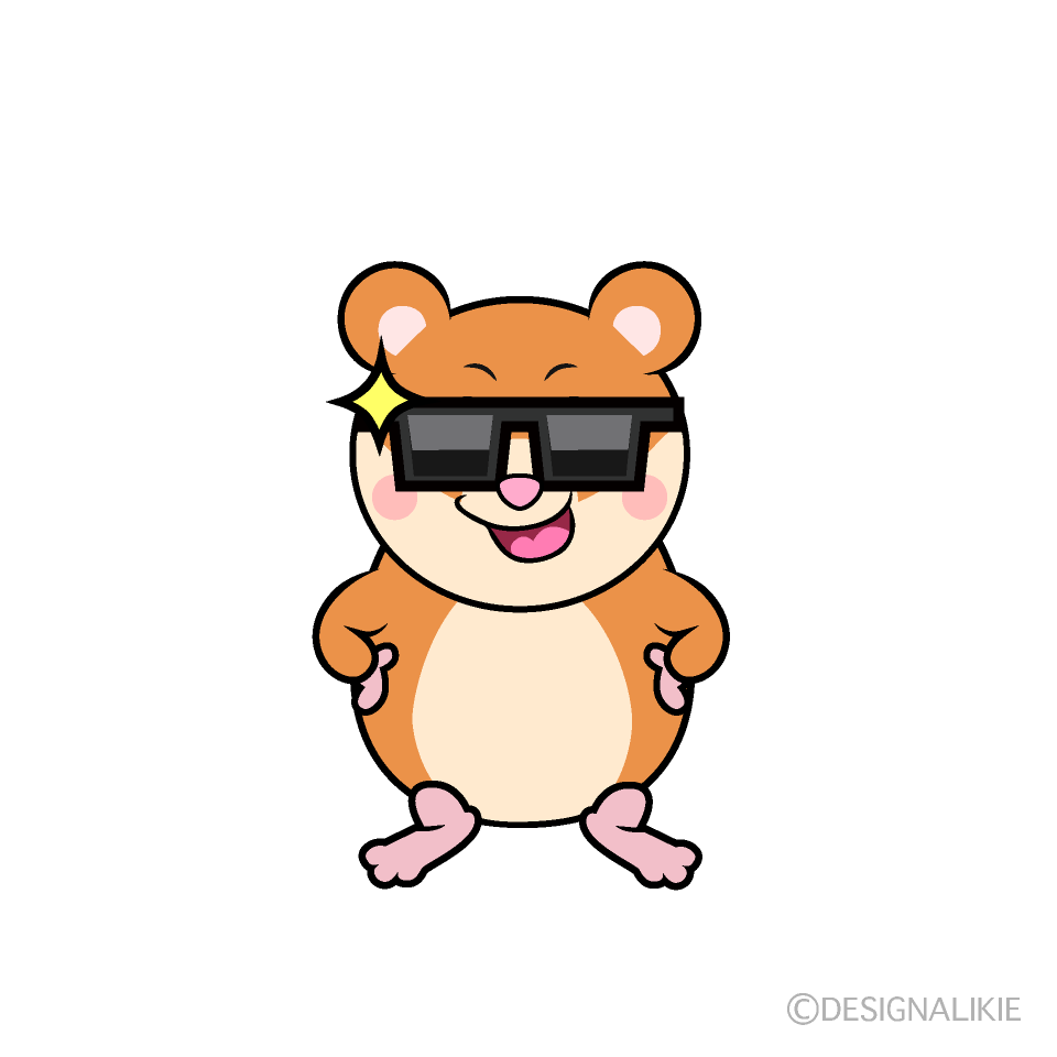 Cool Hamster Cartoon Character Image