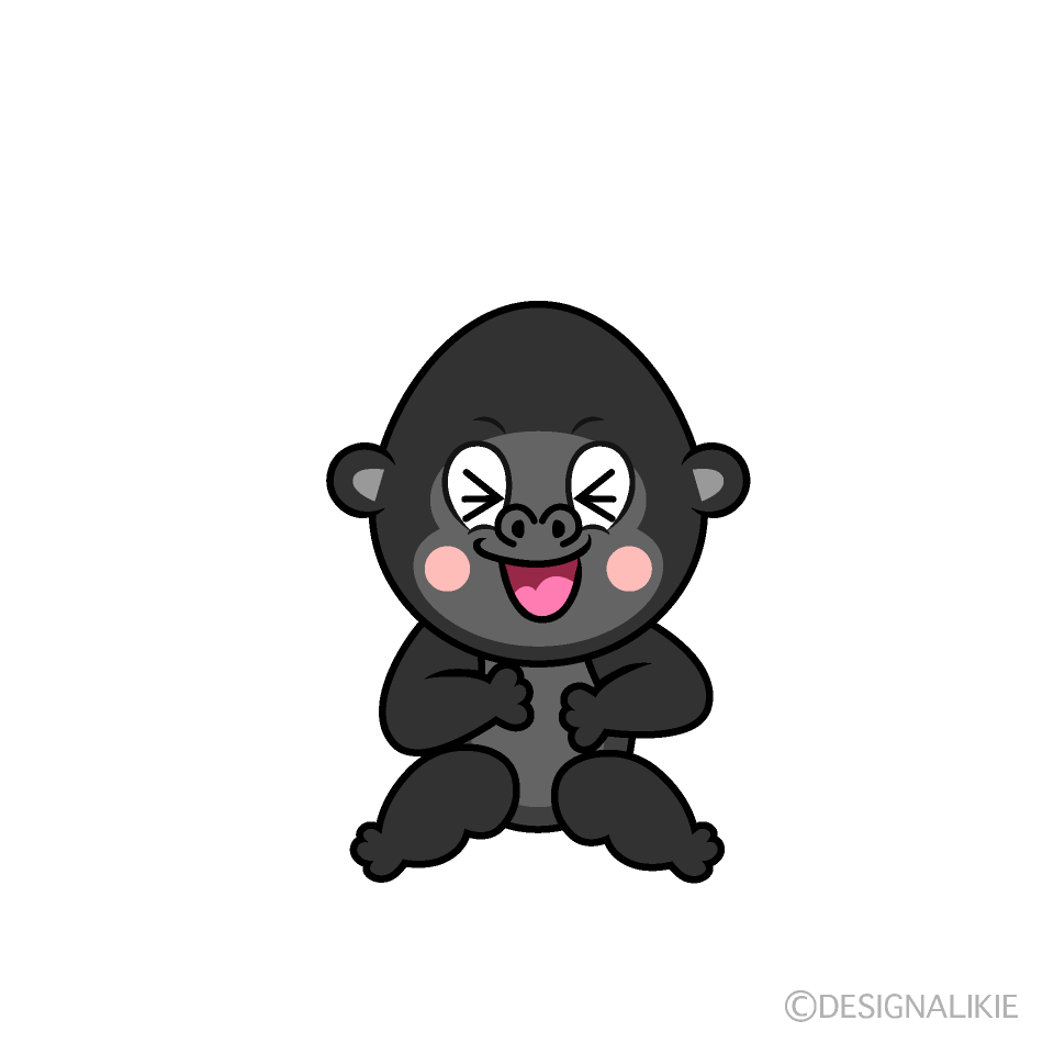 Laughing Gorilla Cartoon Character Image