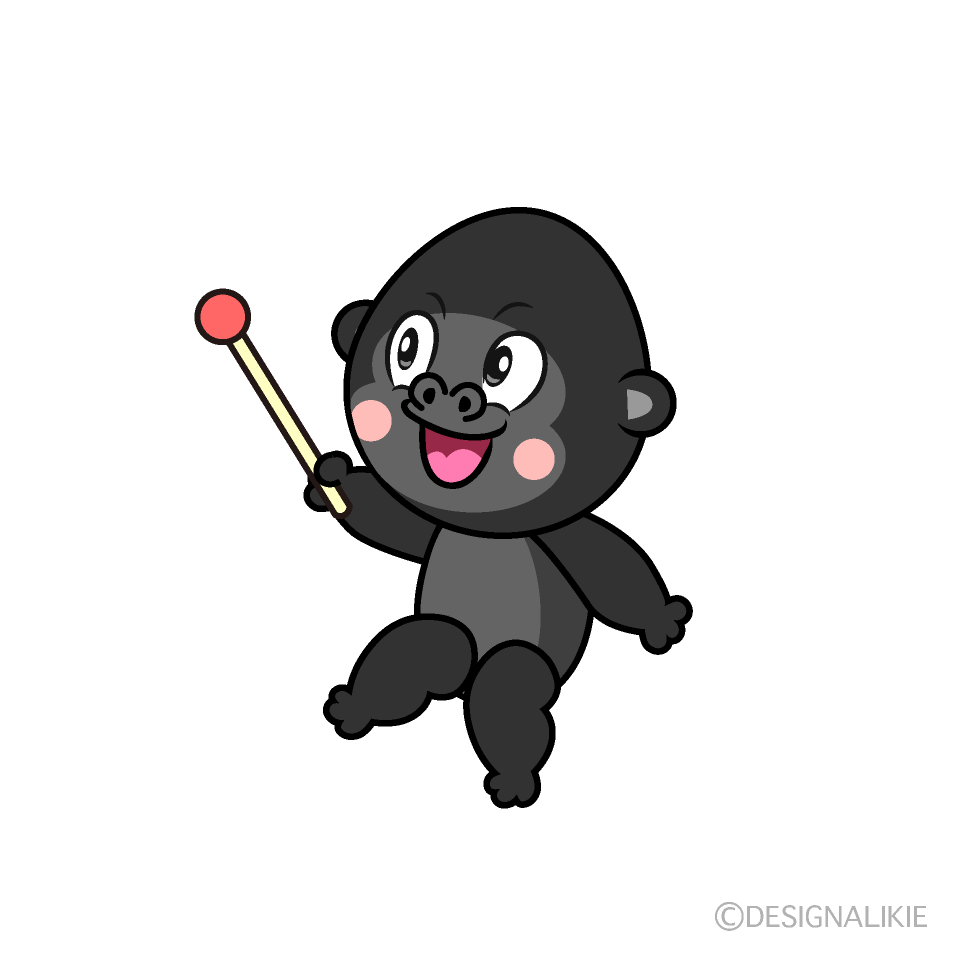 Speaking Gorilla Cartoon Character Image