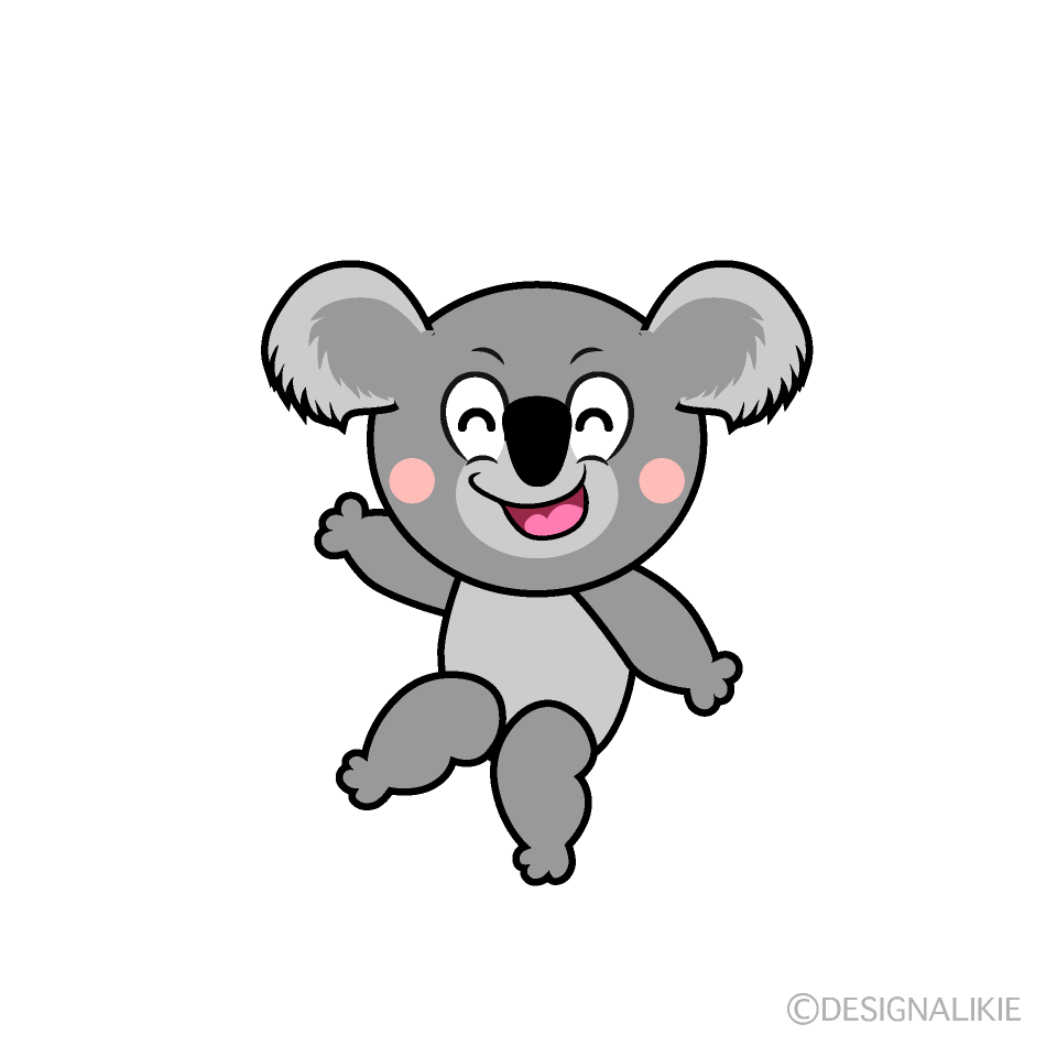 Smiling Koala Cartoon Character Image