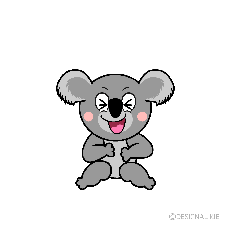 Laughing Koala Cartoon Character Image